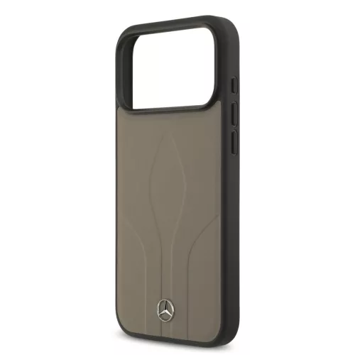 Mercedes Leather The Move MagSafe iPhone 17 Pro Max tok – Taupe