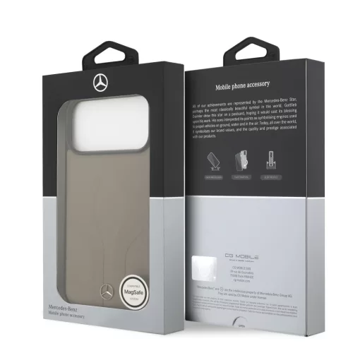 Mercedes Leather The Move MagSafe iPhone 17 Pro Max tok – Taupe