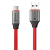 Tactical Fat Man 2.0 kábel, USB-A/USB-C 1m - piros