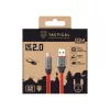 Tactical Fat Man 2.0 kábel, USB-A/USB-C 1m - piros