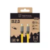 Tactical Fat Man 2.0 kábel, USB-C/USB-C 1m - sárga
