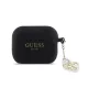 Guess 4G Charm szilikon tok, AirPods Pro 3 - fekete