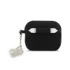 Guess 4G Charm szilikon tok, AirPods Pro 3 - fekete