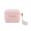 Guess 4G Charm szilikon tok, AirPods Pro 3 - rózsaszín