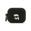 Karl Lagerfeld 3D Logo NFT Karl Head Silicone tok, Airpods Pro 3 - fekete