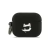 Karl Lagerfeld 3D Logo NFT Choupette Head Silicone tok, Airpods Pro 3 - fekete