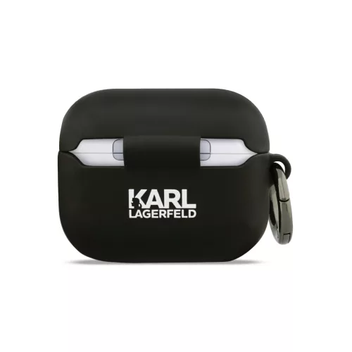 Karl Lagerfeld 3D Logo NFT Karl and Choupette Silicone tok, Airpods Pro 3 - fekete