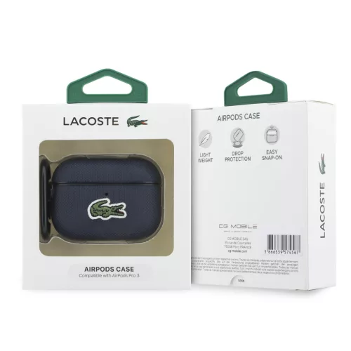 Lacoste Petit Pique Croc Logo Patch AirPods tok – AirPods Pro 3 – Kék