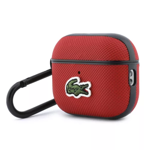 Lacoste Petit Pique Croc Logo Patch AirPods tok – AirPods Pro 3 – Piros