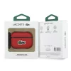 Lacoste Petit Pique Croc Logo Patch AirPods tok – AirPods Pro 3 – Piros