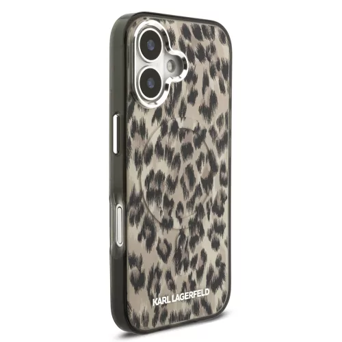 Karl Lagerfeld IML Leopard MagSafe tok, iPhone 17 - barna
