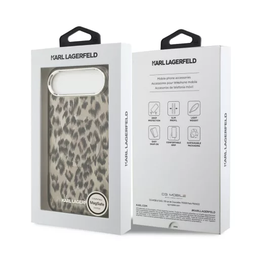 Karl Lagerfeld IML Leopard MagSafe tok, iPhone Air - barna