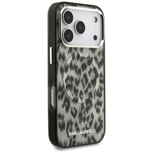 Karl Lagerfeld IML Leopard MagSafe tok, iPhone 17 Pro - barna