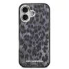 Karl Lagerfeld IML Leopard MagSafe tok,  iPhone 17 - szürke