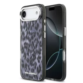 Karl Lagerfeld IML Leopard MagSafe tok, iPhone Air - szürke