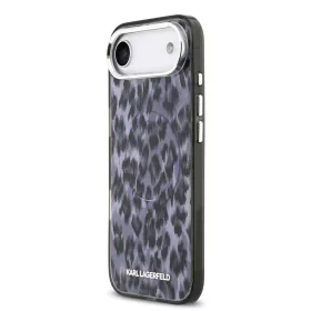 Karl Lagerfeld IML Leopard MagSafe tok, iPhone Air - szürke