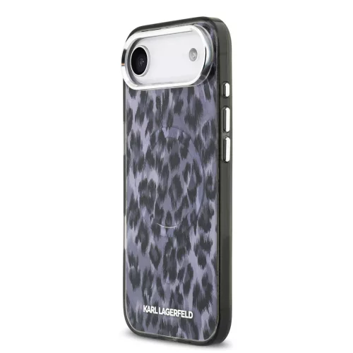 Karl Lagerfeld IML Leopard MagSafe tok, iPhone Air - szürke