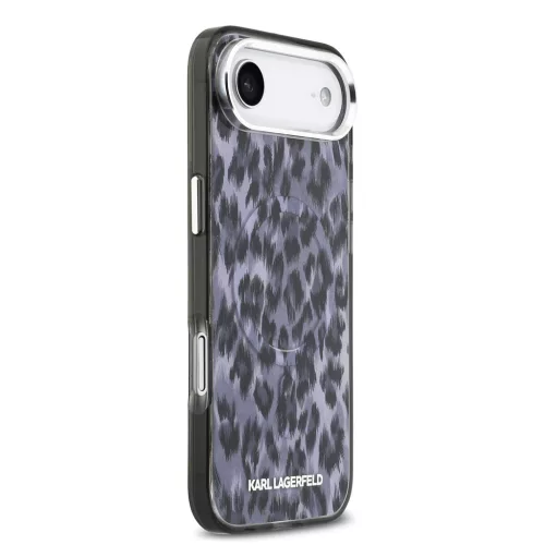Karl Lagerfeld IML Leopard MagSafe tok, iPhone Air - szürke