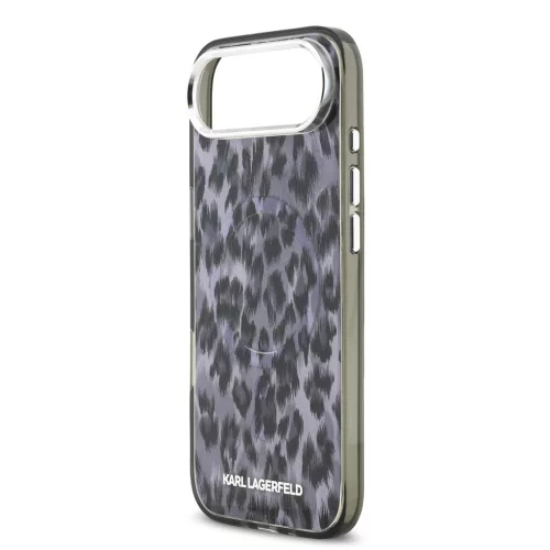 Karl Lagerfeld IML Leopard MagSafe tok, iPhone Air - szürke