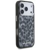 Karl Lagerfeld IML Leopard MagSafe tok, iPhone 17 Pro - szürke