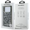 Karl Lagerfeld IML Leopard MagSafe tok, iPhone 17 Pro - szürke