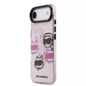   Karl Lagerfeld IML Multi K&CH Heads tok, iPhone Air - rózsaszín