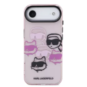   Karl Lagerfeld IML Multi K&CH Heads tok, iPhone Air - rózsaszín
