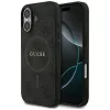 Guess PU Leather 4G Colored Ring MagSafe tok, iPhone 17 - fekete