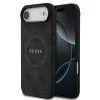 Guess PU Leather 4G Colored Ring MagSafe tok, iPhone Air - fekete