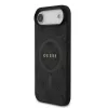 Guess PU Leather 4G Colored Ring MagSafe tok, iPhone Air - fekete