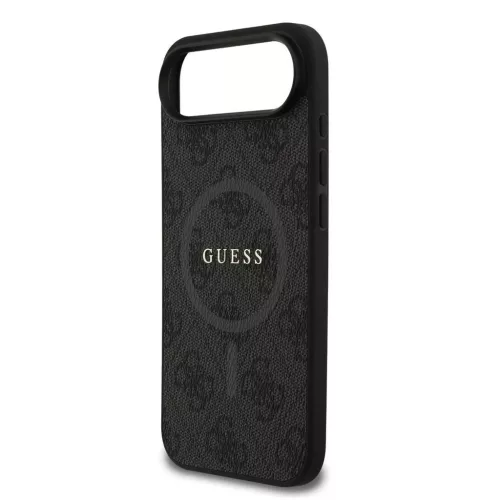 Guess PU Leather 4G Colored Ring MagSafe tok, iPhone Air - fekete