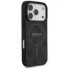 Guess PU Leather 4G Colored Ring MagSafe tok, iPhone 17 Pro Max - fekete