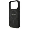 Guess PU Leather 4G Colored Ring MagSafe tok, iPhone 17 Pro Max - fekete