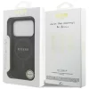 Guess PU Leather 4G Colored Ring MagSafe tok, iPhone 17 Pro Max - fekete