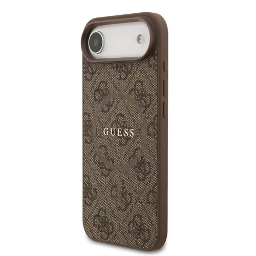 Guess PU Leather 4G Colored Ring MagSafe tok, iPhone Air - barna