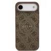 Guess PU Leather 4G Colored Ring MagSafe tok, iPhone Air - barna