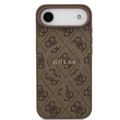 Guess PU Leather 4G Colored Ring MagSafe tok, iPhone Air - barna