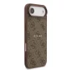 Guess PU Leather 4G Colored Ring MagSafe tok, iPhone Air - barna