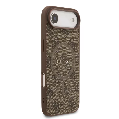 Guess PU Leather 4G Colored Ring MagSafe tok, iPhone Air - barna