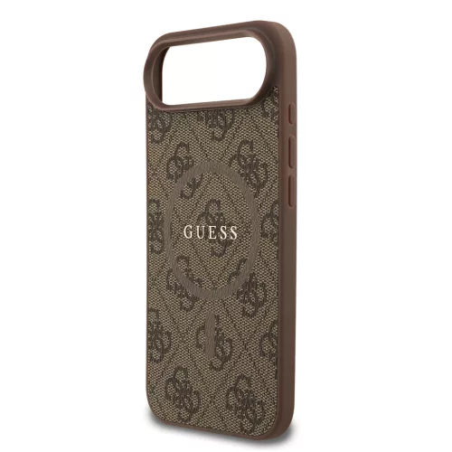 Guess PU Leather 4G Colored Ring MagSafe tok, iPhone Air - barna