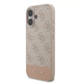 Guess PU 4G Stripe tok, iPhone 17 - rózsaszín