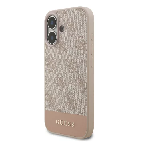 Guess PU 4G Stripe tok, iPhone 17 - rózsaszín
