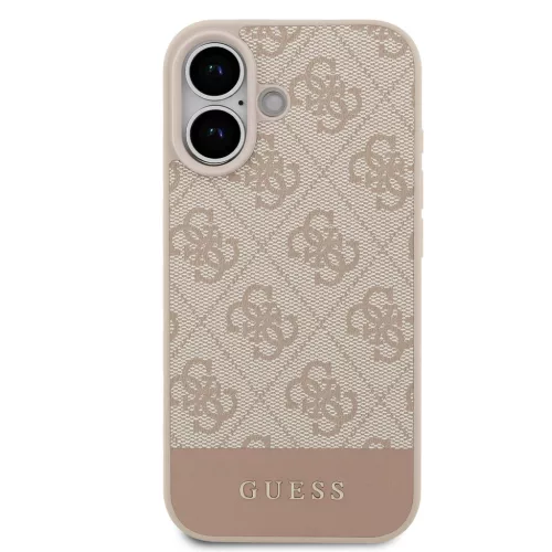 Guess PU 4G Stripe tok, iPhone 17 - rózsaszín