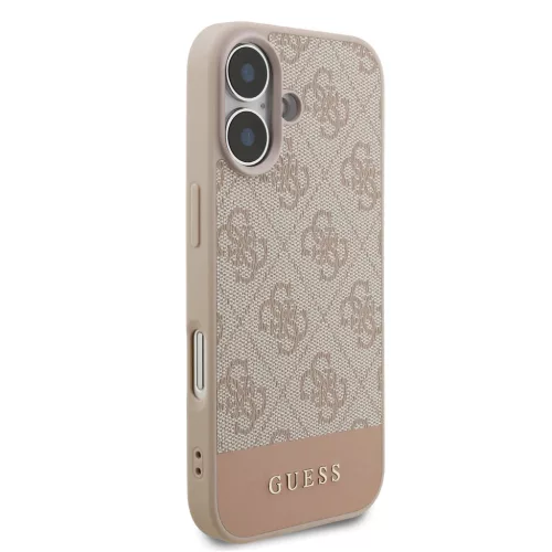 Guess PU 4G Stripe tok, iPhone 17 - rózsaszín
