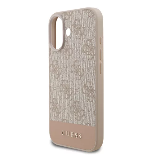 Guess PU 4G Stripe tok, iPhone 17 - rózsaszín