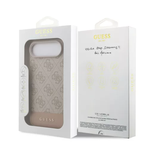 Guess PU 4G Stripe tok, iPhone Air - rózsaszín
