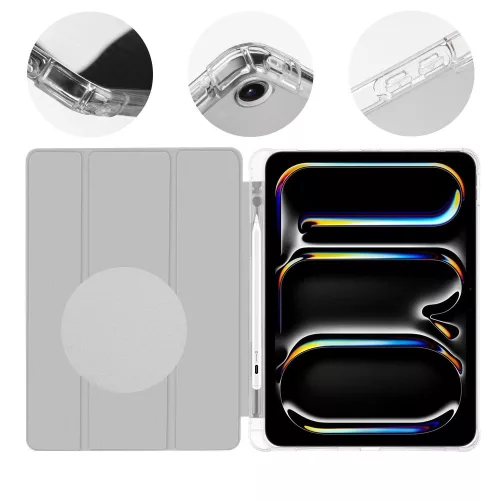 OBAL:ME MistyTab tok – Apple iPad Air 11 (2020/22/24/25/26)/iPad Pro 11 (1/2/3/4) – világosszürke