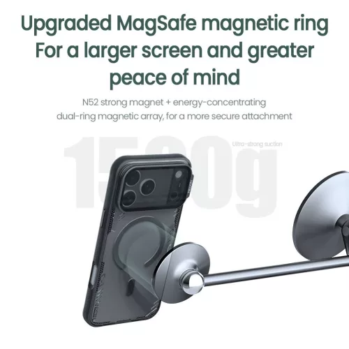 Nillkin Iceblade Prop Magnetic tok Apple iPhone 17 Pro Max / 18 Pro Max készülékhez – Szürkületi szürke