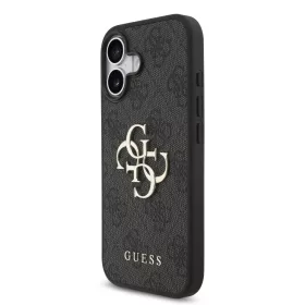 Guess PU 4G Metal Logo tok, iPhone 17 - szürke