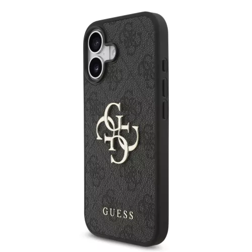 Guess PU 4G Metal Logo tok, iPhone 17 - szürke